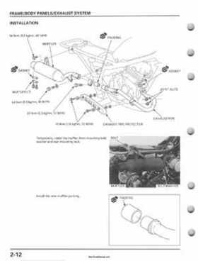 2001-2006 Honda TRX 300EX Sportrax 300EX Factory Service Manual, Page 42