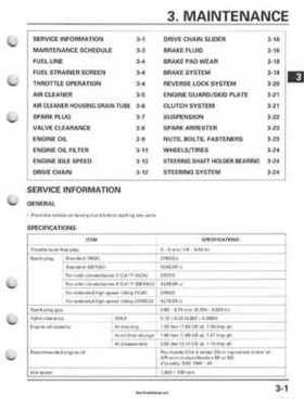 2001-2006 Honda TRX 300EX Sportrax 300EX Factory Service Manual, Page 45