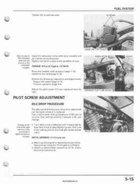 2001-2006 Honda TRX 300EX Sportrax 300EX Factory Service Manual, Page 91