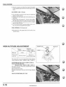 2001-2006 Honda TRX 300EX Sportrax 300EX Factory Service Manual, Page 92