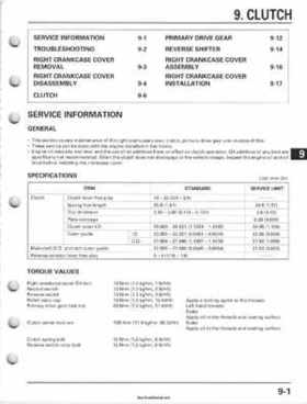 2001-2006 Honda TRX 300EX Sportrax 300EX Factory Service Manual, Page 139