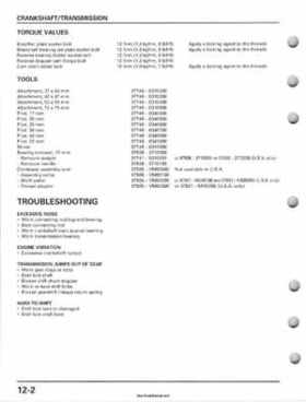 2001-2006 Honda TRX 300EX Sportrax 300EX Factory Service Manual, Page 178
