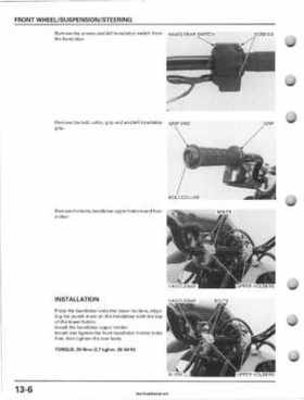 2001-2006 Honda TRX 300EX Sportrax 300EX Factory Service Manual, Page 204
