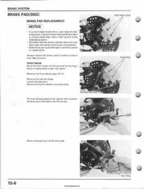 2001-2006 Honda TRX 300EX Sportrax 300EX Factory Service Manual, Page 258
