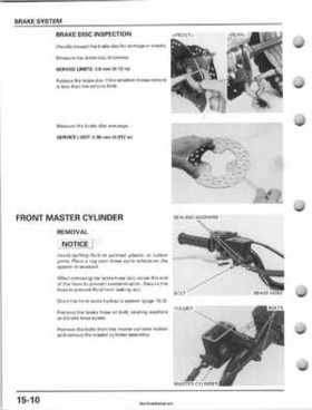 2001-2006 Honda TRX 300EX Sportrax 300EX Factory Service Manual, Page 262
