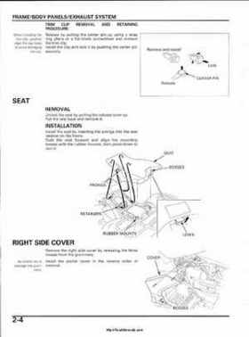 2003 Honda ATV TRX650FA Rincon Factory Service Manual, Page 44