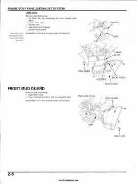 2003 Honda ATV TRX650FA Rincon Factory Service Manual, Page 48