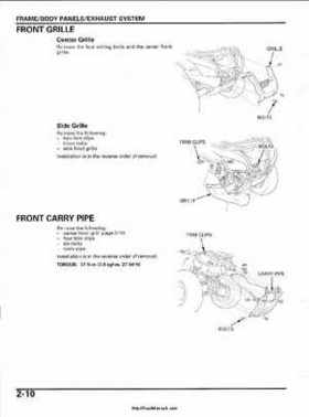 2003 Honda ATV TRX650FA Rincon Factory Service Manual, Page 50