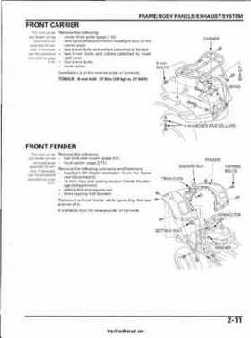 2003 Honda ATV TRX650FA Rincon Factory Service Manual, Page 51