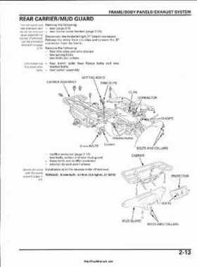 2003 Honda ATV TRX650FA Rincon Factory Service Manual, Page 53