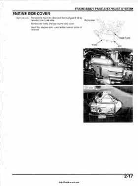 2003 Honda ATV TRX650FA Rincon Factory Service Manual, Page 57