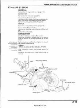 2003 Honda ATV TRX650FA Rincon Factory Service Manual, Page 59
