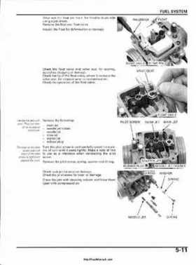 2003 Honda ATV TRX650FA Rincon Factory Service Manual, Page 106
