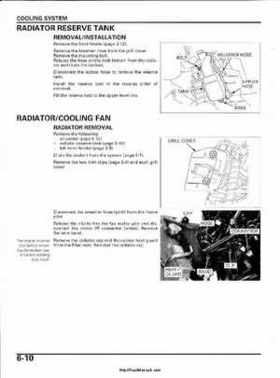 2003 Honda ATV TRX650FA Rincon Factory Service Manual, Page 128