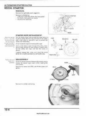2003 Honda ATV TRX650FA Rincon Factory Service Manual, Page 182