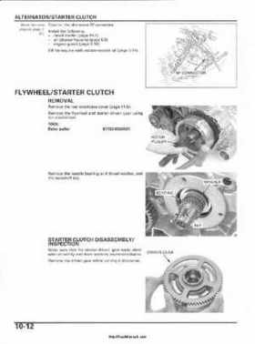 2003 Honda ATV TRX650FA Rincon Factory Service Manual, Page 190
