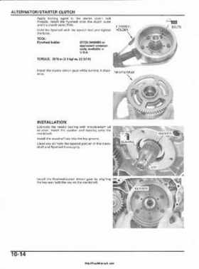 2003 Honda ATV TRX650FA Rincon Factory Service Manual, Page 192