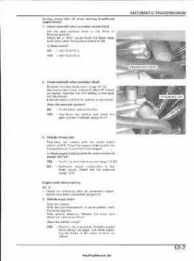 2003 Honda ATV TRX650FA Rincon Factory Service Manual, Page 216