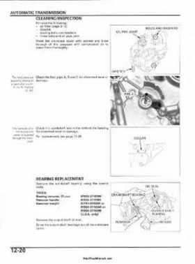 2003 Honda ATV TRX650FA Rincon Factory Service Manual, Page 231