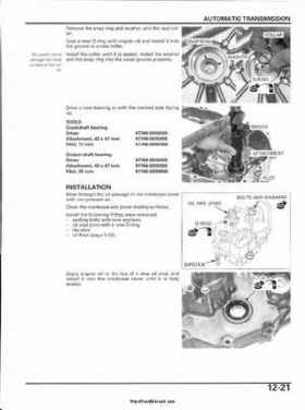2003 Honda ATV TRX650FA Rincon Factory Service Manual, Page 232