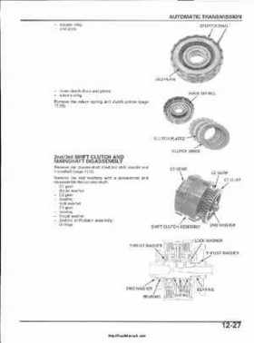 2003 Honda ATV TRX650FA Rincon Factory Service Manual, Page 238