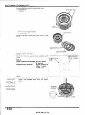 2003 Honda ATV TRX650FA Rincon Factory Service Manual, Page 239