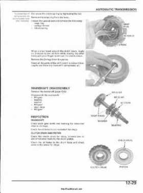 2003 Honda ATV TRX650FA Rincon Factory Service Manual, Page 240