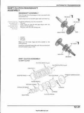 2003 Honda ATV TRX650FA Rincon Factory Service Manual, Page 242