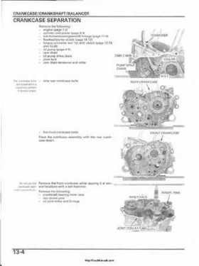 2003 Honda ATV TRX650FA Rincon Factory Service Manual, Page 253