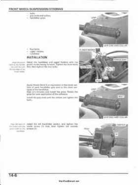 2003 Honda ATV TRX650FA Rincon Factory Service Manual, Page 267