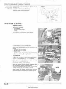 2003 Honda ATV TRX650FA Rincon Factory Service Manual, Page 269