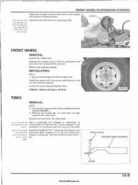 2003 Honda ATV TRX650FA Rincon Factory Service Manual, Page 270