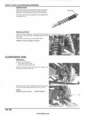 2003 Honda ATV TRX650FA Rincon Factory Service Manual, Page 279