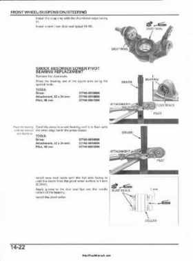 2003 Honda ATV TRX650FA Rincon Factory Service Manual, Page 283