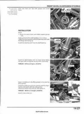 2003 Honda ATV TRX650FA Rincon Factory Service Manual, Page 288