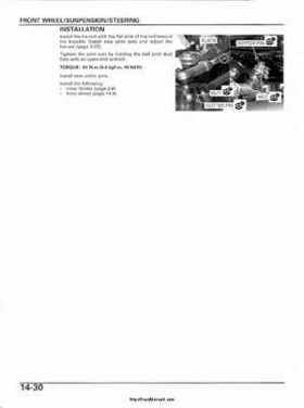 2003 Honda ATV TRX650FA Rincon Factory Service Manual, Page 291