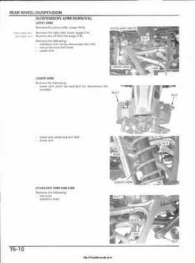 2003 Honda ATV TRX650FA Rincon Factory Service Manual, Page 301