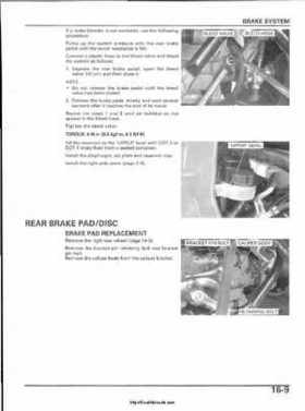2003 Honda ATV TRX650FA Rincon Factory Service Manual, Page 316