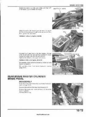 2003 Honda ATV TRX650FA Rincon Factory Service Manual, Page 322
