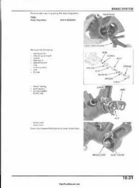 2003 Honda ATV TRX650FA Rincon Factory Service Manual, Page 338