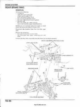 2003 Honda ATV TRX650FA Rincon Factory Service Manual, Page 343