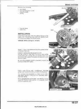 2003 Honda ATV TRX650FA Rincon Factory Service Manual, Page 344