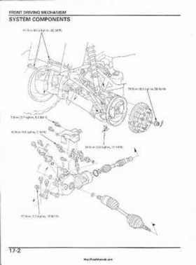 2003 Honda ATV TRX650FA Rincon Factory Service Manual, Page 348
