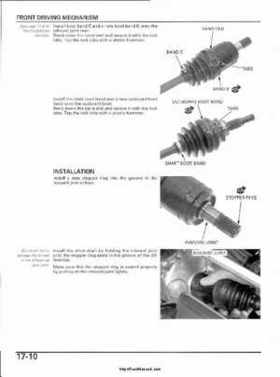 2003 Honda ATV TRX650FA Rincon Factory Service Manual, Page 356