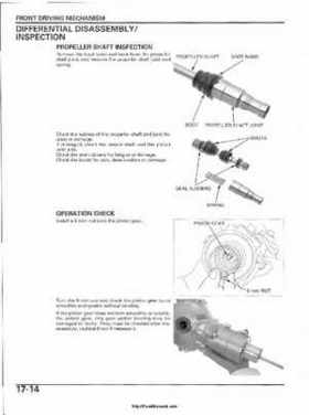 2003 Honda ATV TRX650FA Rincon Factory Service Manual, Page 360