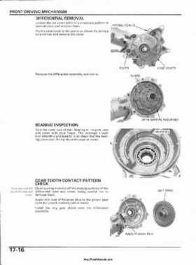 2003 Honda ATV TRX650FA Rincon Factory Service Manual, Page 362