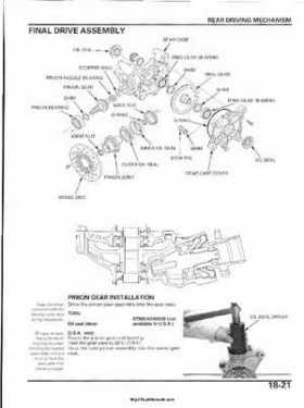 2003 Honda ATV TRX650FA Rincon Factory Service Manual, Page 398