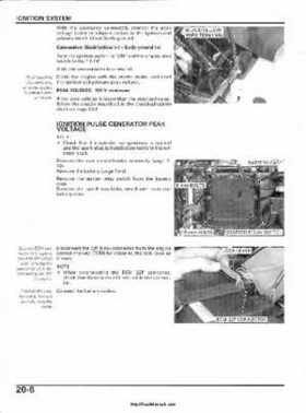 2003 Honda ATV TRX650FA Rincon Factory Service Manual, Page 418