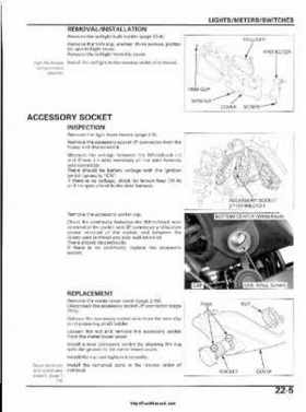2003 Honda ATV TRX650FA Rincon Factory Service Manual, Page 439
