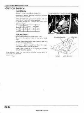2003 Honda ATV TRX650FA Rincon Factory Service Manual, Page 440